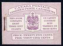 Canada 1950 KG6 Booklet 25c purple bi-lingual cover usual rusting around staple SG SB44a, stamps on , stamps on  kg6 , stamps on 