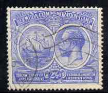 Bermuda 1920-21 KG5 Tercentenary (1st issue) 2.5d bright blue fine used, SG 66, stamps on , stamps on  kg5 , stamps on 
