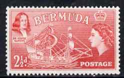 Bermuda 1953-62 Sir George Summers & Sea Venture  2.5d fine mounted mint, SG 139, stamps on 