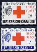 Falkland Islands 1963 Red Cross set of 2 unmounted mint SG 212-13, stamps on xxx
