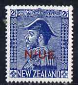 Niue 1927-28 KG5 Admiral 2s blue mounted mint SG48/9, stamps on , stamps on  kg5 , stamps on 