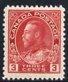 Canada 1922-31 KG5 3c carmine Die I fine mtd mint SG 248, stamps on , stamps on  kg5 , stamps on 