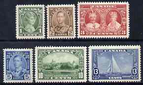 Canada 1935 KG5 Silver Jubilee set of 6 mtd mint SG 335-40, stamps on , stamps on  kg5 , stamps on 