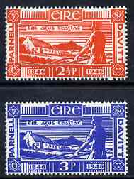 Ireland 1946 Davitt & Parnell set of 2 unmounted mint SG 138-39, stamps on 