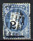 St Helena 1884-94 QV Crown CA 2.5d ultramarine fine used with selected cork cancel SG40, stamps on , stamps on  qv , stamps on 