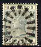 Barbados 1882-86 QV 4d grey Crown CA fine used SG 97, stamps on , stamps on  qv , stamps on 