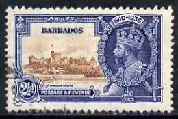 Barbados 1935 KG5 Silver Jubilee 2.5d used SG 243, stamps on , stamps on  kg5 , stamps on silver jubilee, stamps on castles