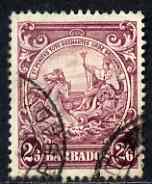 Barbados 1938-47 Badge of Colony 2s6d used SG 256, stamps on 