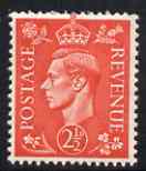 Great Britain 1950-52 KG6 2.5d pale scarlet wmk sideways unmounted mint with good perfs, SG spec Q15b, stamps on , stamps on  kg6 , stamps on 