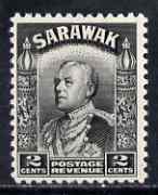Sarawak 1934-41 Brooke 2c black unmounted mint SG 107a, stamps on 