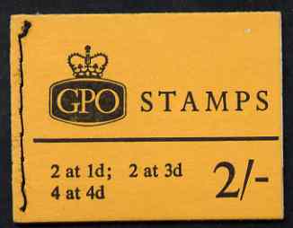 Great Britain 1965-67 Wilding Crowns phosphor 2s booklet (July 1967) complete SG N29p, stamps on 