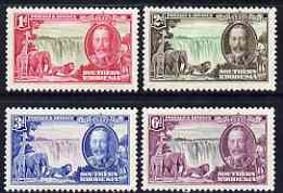 Southern Rhodesia 1935 KG5 Silver Jubilee set of 4 lightly mounted SG 31-34, stamps on , stamps on  kg5 , stamps on silver jubilee, stamps on castles