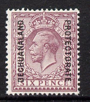 Bechuanaland 1925-27 KG5 overprint on Great Britain 6d unmounted mint, SG 97*, stamps on , stamps on  kg5 , stamps on 