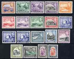 Cyprus 1938-51 KG6 definitive set of 19 values complete 1/4pi to \A31 fine mounted mint, SG 151-63 , stamps on , stamps on  kg6 , stamps on 