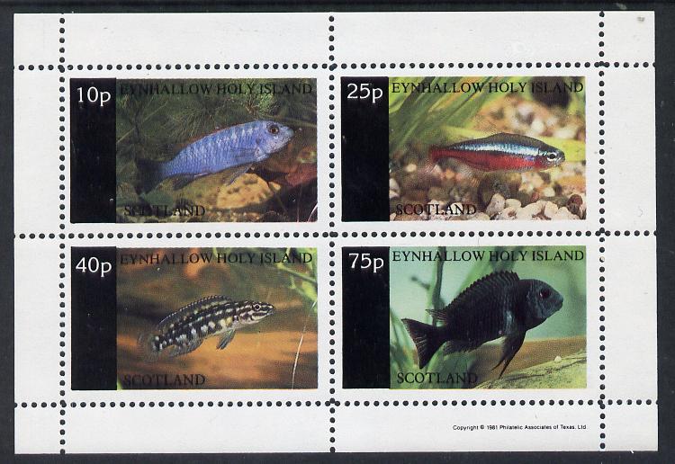 Eynhallow 1981 Tropical Fish perf  set of 4 values (10p to 75p) unmounted mint, stamps on , stamps on  stamps on fish     marine-life