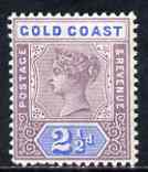 Gold Coast 1898-1902 QV CA 2.5d fine mounted mint, SG28, stamps on , stamps on  stamps on , stamps on  stamps on  qv , stamps on  stamps on 