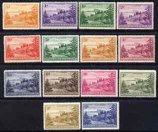 Norfolk Island 1947-59 Ball Bay set complete unmounted mint SG1-12a cat 5, stamps on 