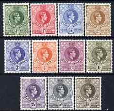 Swaziland 1938 KG6 definitive set complete 1/2d to 10s mounted mint, SG 28-38 , stamps on royalty