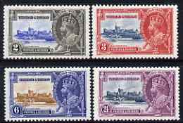 Trinidad & Tobago 1935 KG5 Silver Jubilee perf set of 4 lightly mounted mint, SG 239-42, stamps on , stamps on  kg5 , stamps on silver jubilee, stamps on castles