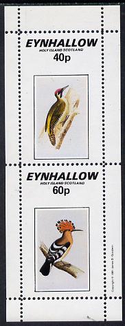 Eynhallow 1981 Birds #04 (Woodpecker & Hoopoe) perf  set of 2 values (40p & 60p) unmounted mint, stamps on birds    woodpecker    hoopoe