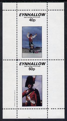 Eynhallow 1982 Scottish National Dress perf set of 2 unmounted mint, stamps on costumes   dancing, stamps on scots, stamps on scotland