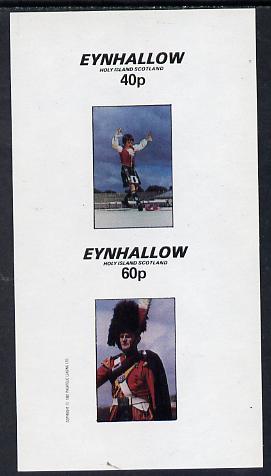 Eynhallow 1982 Scottish National Dress imperf set of 2 unmounted mint, stamps on costumes   dancing, stamps on scots, stamps on scotland