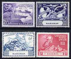 Bahamas 1949 KG6 75th Anniversary of Universal Postal Union set of 4 mounted mint, SG 196-9, stamps on , stamps on  kg6 , stamps on  upu , stamps on 