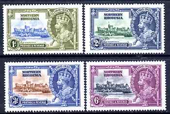 Northern Rhodesia 1935 KG5 Silver Jubilee set of 4, mounted mint SG 18-21, stamps on , stamps on  kg5 , stamps on silver jubilee, stamps on castles