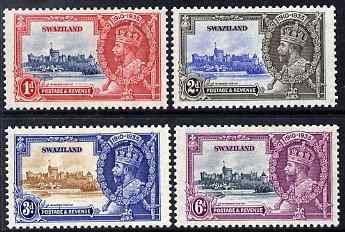 Swaziland 1935 KG5 Silver Jubilee set of 4, mounted mint SG 21-4, stamps on , stamps on  kg5 , stamps on silver jubilee, stamps on castles