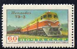 Russia 1958 Diesel-Electric Locomotive 60k unmounted mint SG2299, stamps on railways