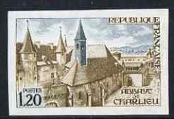 France 1972 Charlieu Abbey 1.20f imperf unmounted mint (from Tourist Publicity set), as SG 1959 (Yv 1712), stamps on architecture, stamps on churches, stamps on abbeys