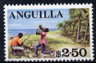Anguilla 1967 Local Scene $2.50 (from def set) unmounted mint SG 30, stamps on tourism