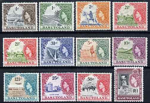 Basutoland 1961 Decimal definitive set complete plus 2.5c shade all unmounted (except 2c & 5c) SG 69-79 , stamps on 