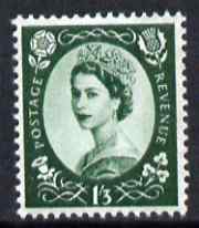 Great Britain 1960-67 Wilding 1s3d green Crowns phos unmounted mint SG 618, stamps on 