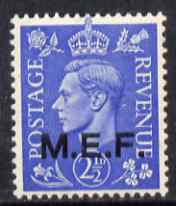 British Occupations of Italian Colonies - MEF 1943-47 KG6 2.5d light ultramarine unmounted mint SG M13, stamps on , stamps on  stamps on , stamps on  stamps on  kg6 , stamps on  stamps on 