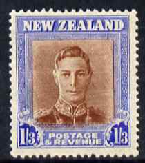 New Zealand 1947-52 KG6 1s3d red-brown & blue (wmk sideways) unmounted mint SG 687, stamps on , stamps on  kg6 , stamps on 