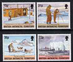 British Antarctic Territory 1994 50th Aniiv of Operation Tabarin set of 4 unmounted mint, SG 236-39, stamps on polar, stamps on dogs, stamps on ships