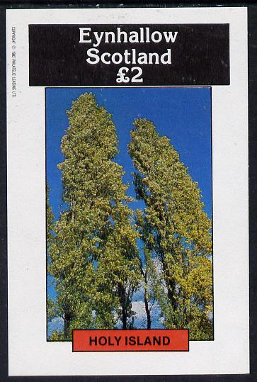 Eynhallow 1982 Trees imperf deluxe sheet (Â£2 value) unmounted mint, stamps on trees