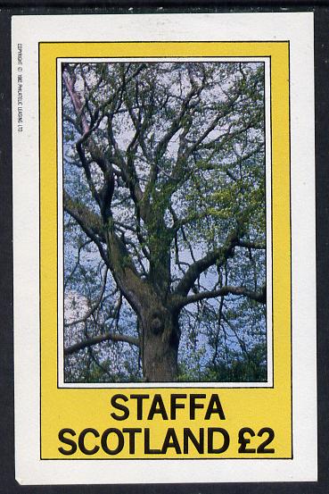 Staffa 1982 Trees imperf deluxe sheet (Â£2 value) unmounted mint, stamps on trees