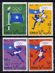 Somalia 1960 Olympic Games set of 4 inscribed '1960' unmounted mint, SG 360-63, stamps on sport, stamps on olympics