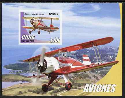 Cuba 2006 Aircraft imperf m/sheet unmounted mint SG MS4967, stamps on aviation, stamps on 