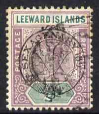 Leeward Islands 1897 QV Diamond Jubilee 1/2d fine used, SG9, stamps on , stamps on  qv , stamps on 