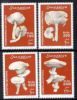Somalia 2002 Fungi perf set of 4 unmounted mint. Note this item is privately produced and is offered purely on its thematic appeal Michel 962-5, stamps on fungi