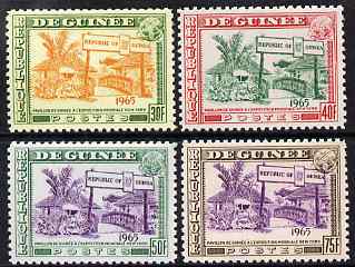 Guinea - Conakry 1964 New York Fair perf set of 4 unmounted mint SG 453-6, stamps on expo