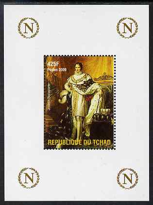Chad 2009 Napoleon #9 Joseph Bonaparte - King of Spain perf deluxe sheet unmounted mint, stamps on personalities, stamps on napoleon, stamps on   , stamps on dictators.