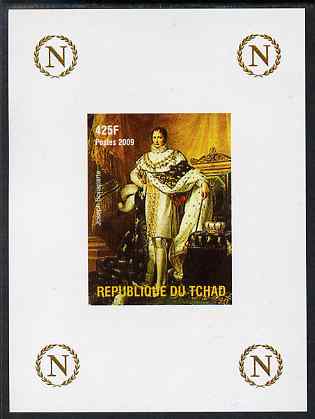 Chad 2009 Napoleon #9 Joseph Bonaparte - King of Spain imperf deluxe sheet unmounted mint. Note this item is privately produced and is offered purely on its thematic appeal. , stamps on personalities, stamps on napoleon, stamps on   , stamps on dictators.