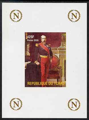 Chad 2009 Napoleon #6 Napoleon III imperf deluxe sheet unmounted mint. Note this item is privately produced and is offered purely on its thematic appeal. , stamps on personalities, stamps on napoleon, stamps on   , stamps on dictators.