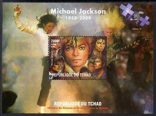 Chad 2009 Michael Jackson #1 perf s/sheet unmounted mint. Note this item is privately produced and is offered purely on its thematic appeal. , stamps on personalities, stamps on music, stamps on pops, stamps on rock, stamps on dancing