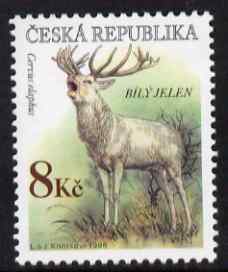 Czech Republic 1998 White Deer 8kc from Endangered Species set unmounted mint, SG 189, stamps on , stamps on  stamps on animals, stamps on  stamps on deer