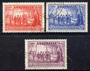 Australia 1937 New South Wales set of 3 fine cds used SG 193-95, stamps on 